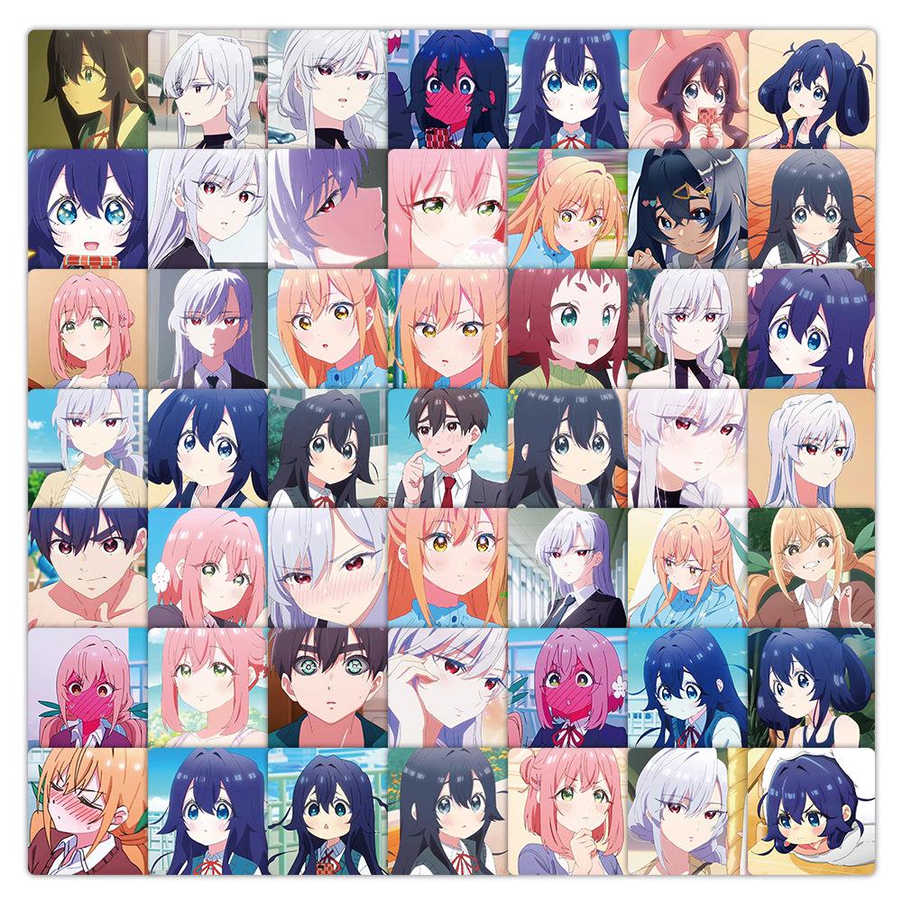 59 Cute & Waterproof 100 Girlfriends Anime Stickers