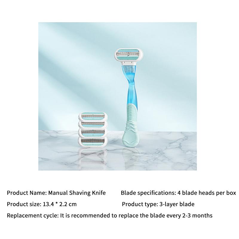 Womens Body Razor With Three Precision Floating Blades And Scratch Resistant Design Perfect For Full Body Grooming Home Travel