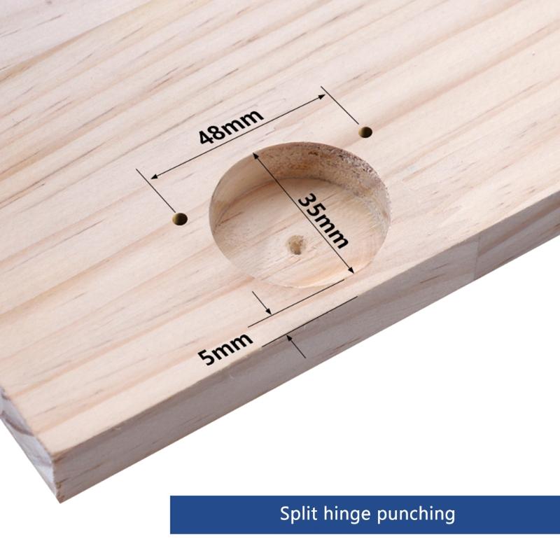 Multifunctional 35mm Woodworking Hinge Hole Opener Boring Jig Drilling Guide Locator Fixture Template for Door Cabinets