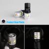 MAXGTRS 2x Two Color Switch T10 LED W5W Car Side Interior lights 12V Bulb 2835 Chips 194 168 White 6000K Parking Dome Lamps