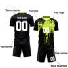 Personalised Shirts Kit Mens Girls With Name Number Custom Football Jerseys For Boys Training Suit