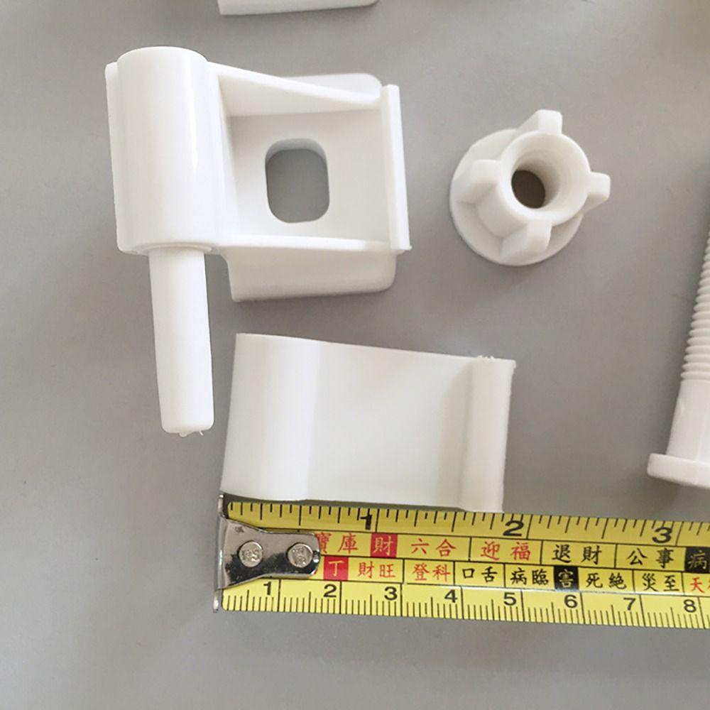 1Pair White Beige Hinge Bolts Screw Hinge Mounting Fittings  Bathroom Hardware Replacement Parts