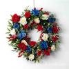 45cm Patriotic USA Independence Day Wreath Decor Door Wall Home Party Decoration
