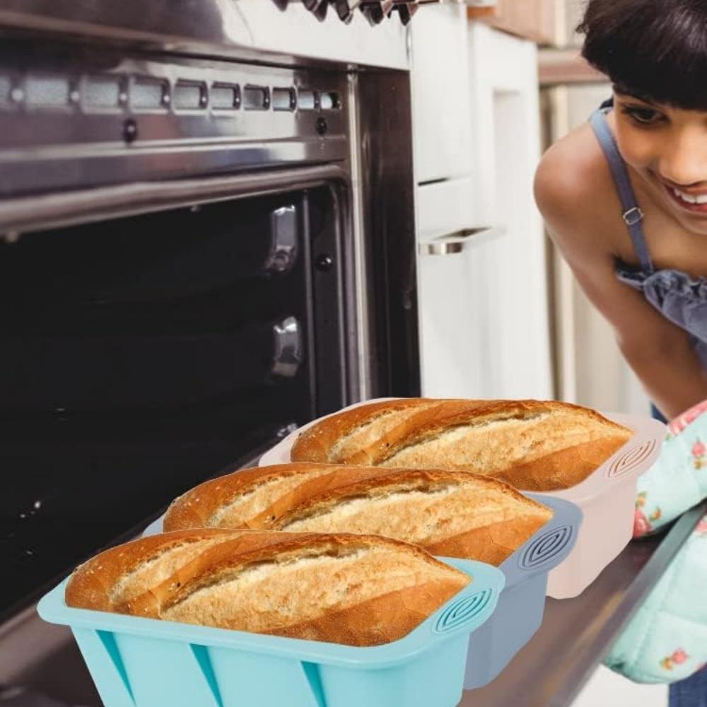 Rectangular Silicone Bread Pan Mold Toast Bread Molds Cake Trays Long Square Cake Mould Bakeware Non-stick Baking Tools