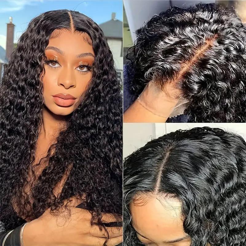 Black Long Curly Hair Wig Female Middle African Small Corn Perm Full Headgear