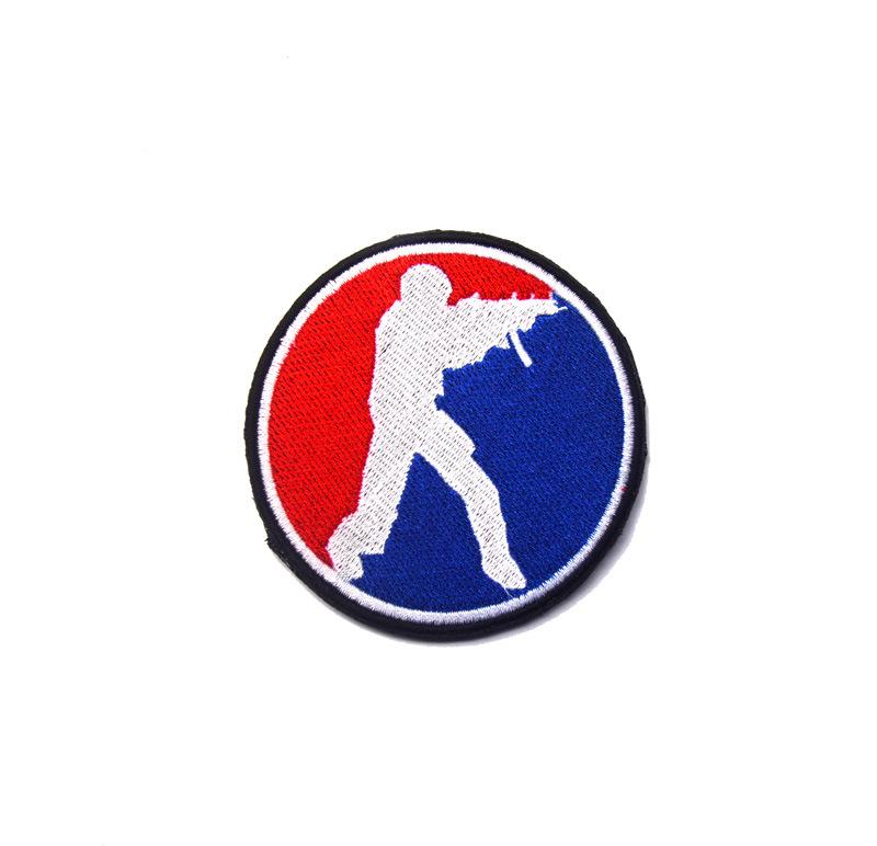 

Outdoor CS Battle Embroidery Patch: CF Kill Icon, Double-sided Velcro Armband