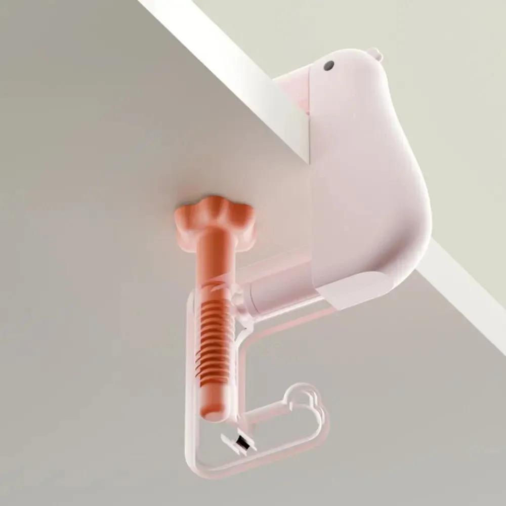 1pc Punch-free Kawaii Desktop Organizer Multi-functional Removable Portable Side Bag Suspension Tool Office Supplies