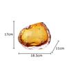Amber Color Wrinkled Glass Vase Hydroponics Plant Pots Table Decoration Flower Arrangement Floral Vases Room Aesthetic Decor