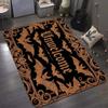Gothic American Cross Bat Halloween Doormat - Decorative Entry Mat for Festival and Carnival