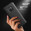 Huawei Mate20 Pro Phone Case, Huawei Mate20 Pro Non-Flip Smart View Window Full Protection Anti-Drop Ultra-Thin Protective Case, Black