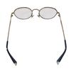 Used FURLA Glasses Titanium Smoky Blue Round Crown Panto