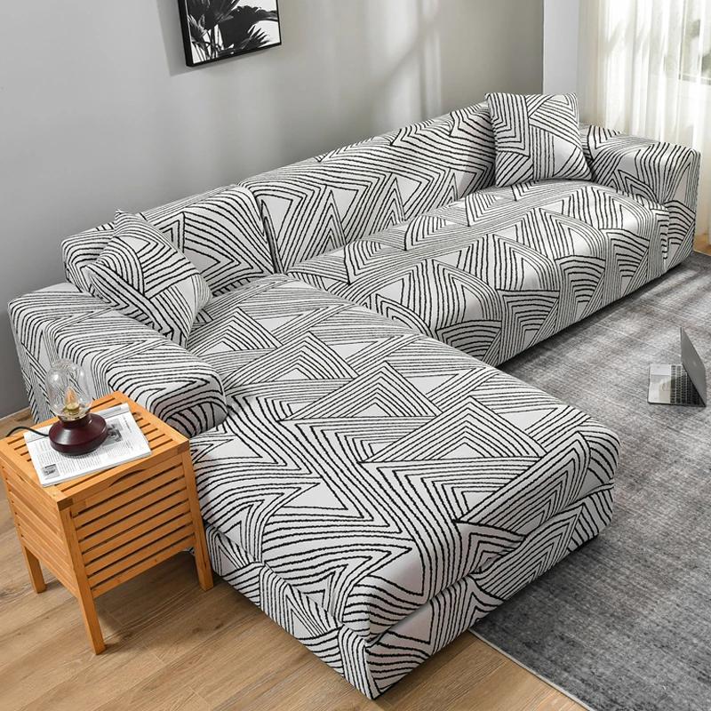 Elastic Sofa Cover 1/2/3/4 Seater L Shaped Corner Sofa Cover Protector For Living Room Stretch Cover For Sofa Couch Armchair