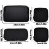 4pcs/Set Large Assorted Sizes Cosmetics Makeup Travel Bag Black Mesh Bag Make Up Bag Organizer Tools Storage Carry