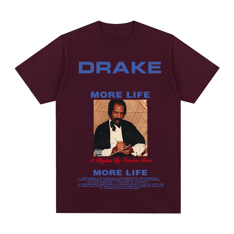Drake Vintage Tshirt Rapper for All The Dogs Letter Camisetas Hombre Hip Hop Cotton Unisex T Shirt New TEE TSHIRT Womens Tops