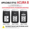 Zinc Alloy +Leather Car Key Case Cover Shell Fob For Honda Acura RLX MDX CDX TLX-L NSX RDX Holder Auto Car Keychain Accessories