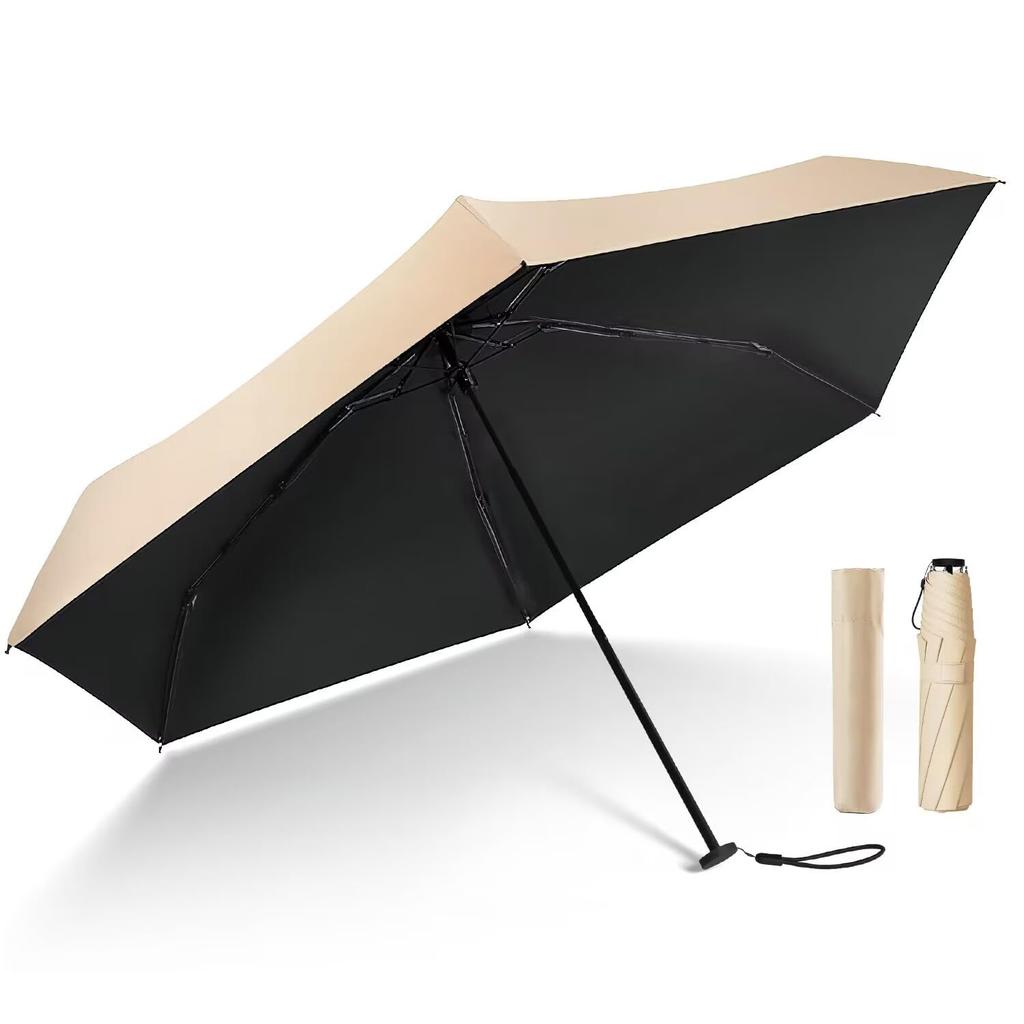 Parasol UV protection shading Folding parasol Lightweight Compact Folding umbrella rain umbrella UV protection Unisex 100% Dual-purpose