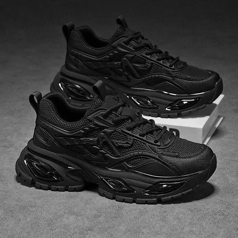 Men's shoes spring and summer breathable versatile casual dad shoes men's thick-soled heightening Darth Vader sneakers