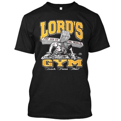 Tricou unisex negru Lords Gym Lords The Sin Of World