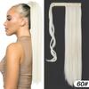 22 Inch Long Straight Ponytail Extensions Synthetic Fiber Hair Extensions Wrap Around Straight Ponytail Extensions For Women Hair Accessories