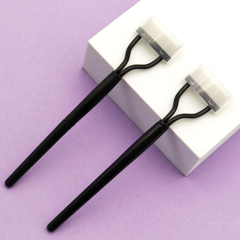 Private Logo Eyelash Comb Curler Eyelashes Separator Makeup Tool Mascara Applicator Foldable Eyelash Brush