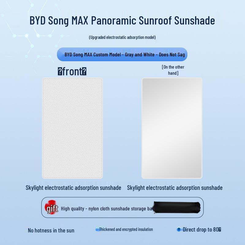 BYD Seal Song Han Tang Suede Sunroof Canopy: Heat Insulation & Sun Protection Shade