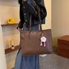 Chic Retro Pu Tote Bag For Fall 2023 Fashionable And Simple Shoulder Bag For Everyday Use