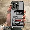 Super Sports Car Simple Desgin Soft Phone Case For iPhone 15 16 17 Air 14 Pro Max 16E Plus 13 12 Mini Plating Anti-Fall Fundas