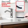 Scurvy Crevice Cleaning Brush, Multi-Purpse Hard Bristle Grout Brush for Cleaning Bathroom, Kitchen, Tiles, Corners, Teapot, Bottle, Tight Spaces &