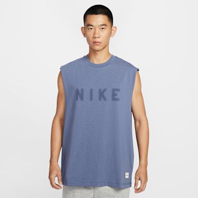 Nike Tank Tops Men s Blue Crew Neck Moderate Other XL