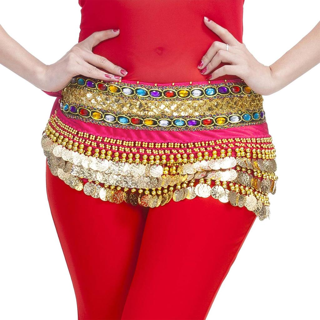 Ladies' Belly Dance Hip Scarf, Waist Chain Hip Scarf, Tassel Chiffon Performance Dress, Waist Scarf