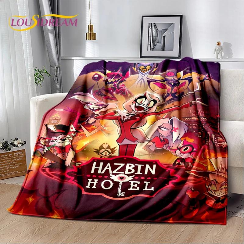 2026 H-Hazbin Hotel Charlie Cartoon Soft Blanket,Soft Throw Blanket for Home Bedroom Bed Sofa Picnic Travel Cover Child Gift