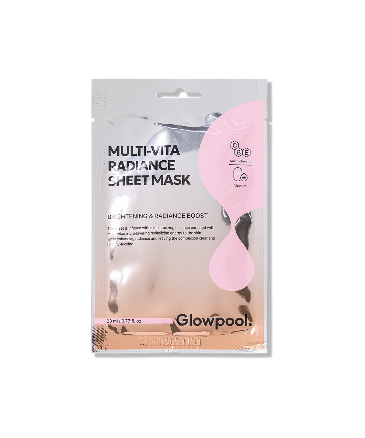 Glowful Multivita Radiance Sheet Mask x 10EA (Transparent Pouch)