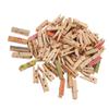 100Pcs Painted Wood Clothespin Fashion Unique Design Durable Detachable Painted Wooden Clip