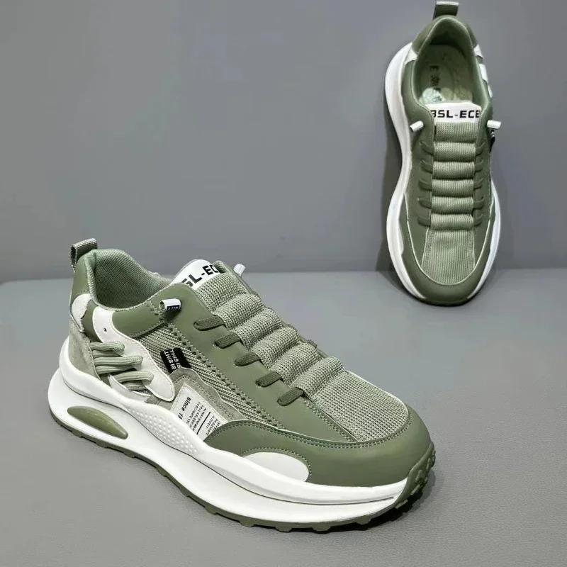 Brand Men Sneakers Thick Sole Comfortable Running Shoes Male Outdoor Mesh Sports Shooes Fashion Men Walking Shoes Tenis Hombres