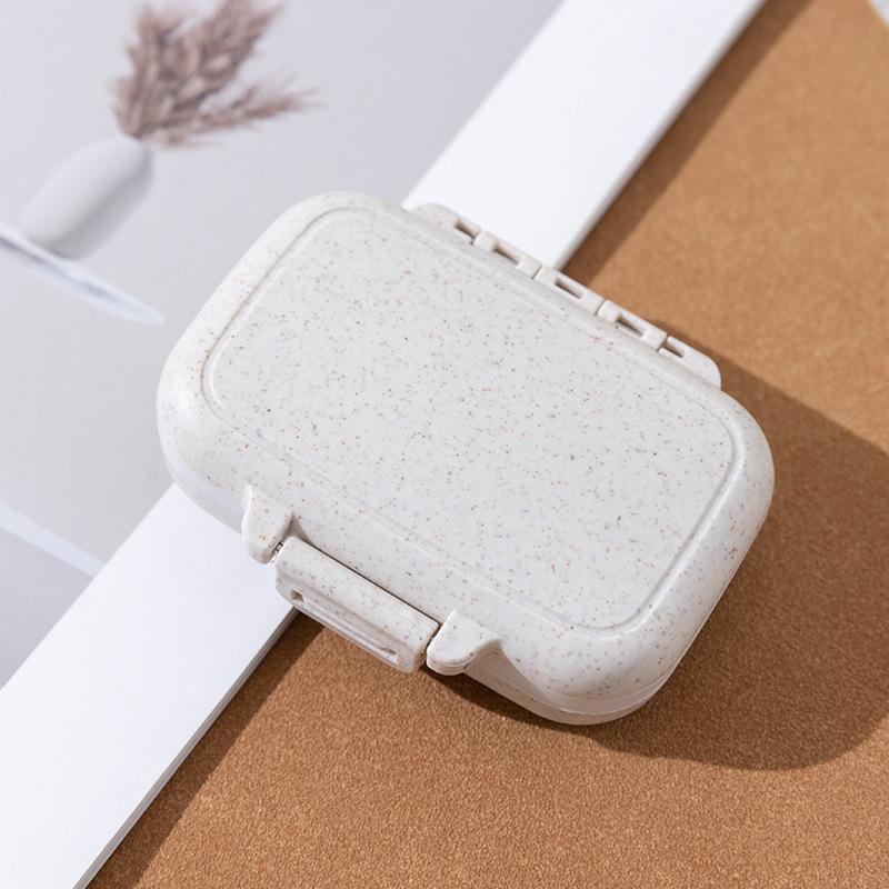 Portable Medicine Organizer: 8-Compartment Dustproof & Moisture-Proof Pill Box for Travel and Business Trips