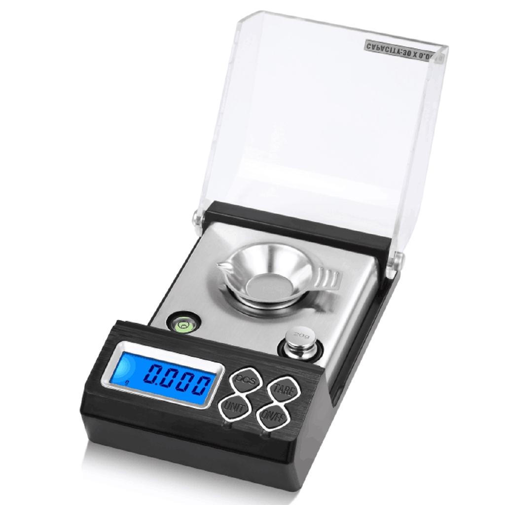 144x84.5x51mm Gold Carat Scale High Precisions Digital Milligram Scale 50g/0.001g Electronic Balance Powder Scale