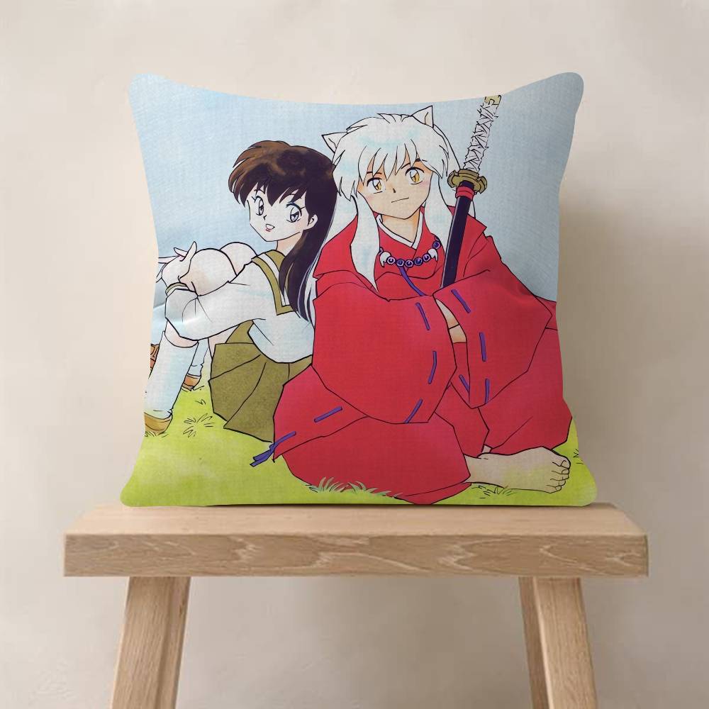 Japanese Anime Inuyasha Pillowcase Toon Gift Cushion Cover Bedroom Home Sofa Chair Seat Decor Pillow Case