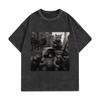 Gewaschenes Sommer Hilfs Baumwoll T-Shirt T-Shirt Vintage Mode Grafik T-Shirt Hohe Qualität Spaß Für Männer Und Frauen Terrier