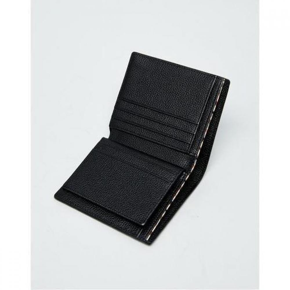 Daks Black European Leather Interior Check Line Wallet Dbwa6e852bk