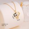 Creative Stainless Steel Heart Football Pendant Necklace For Men Women Party Sports Style Football Fans Necklace Jewelry Gift