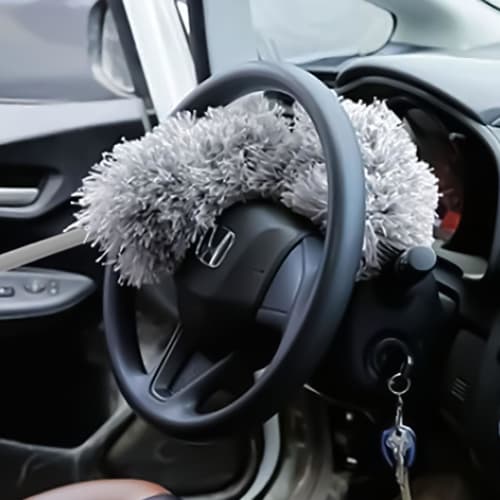 TRADE ONE Handy Mop, Dust Removal, Microfiber, 55cm Long, Great for Cleaning Gap, Living Room, TV Stand, Gray, 30783