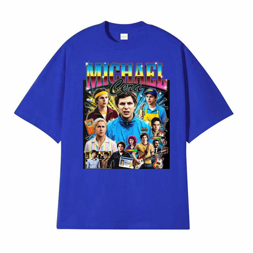 Michael Cera Superbad Merch McLovin Drivers T Shirts Bad Bunny 2026 Print Tshirts Men Women High Street Vintage Classic Tshirt