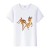Mode Bluse Disney Cartoon Bambi Mädchen T-Shirts Sommer Crop Tops Ästhetisch Y2K Harajuku Kurzarm Kleidung Für Frauen T-Shirts