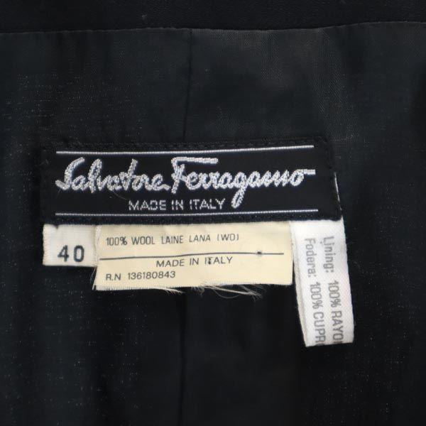 Salvatore Ferragamo Made in Italy wool No color jacket 40 Black series Women Used