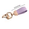 1PC Goat Pattern High-end Keyring New French Car Keychain Hardware Key Holder High Quality Lambskin Leather Keychain
