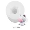 DIY Craft Templates Mini 3D Cartoon Animal Casting Die Multifunctional Soft Silicone Stencil For Cake Decor Dessert