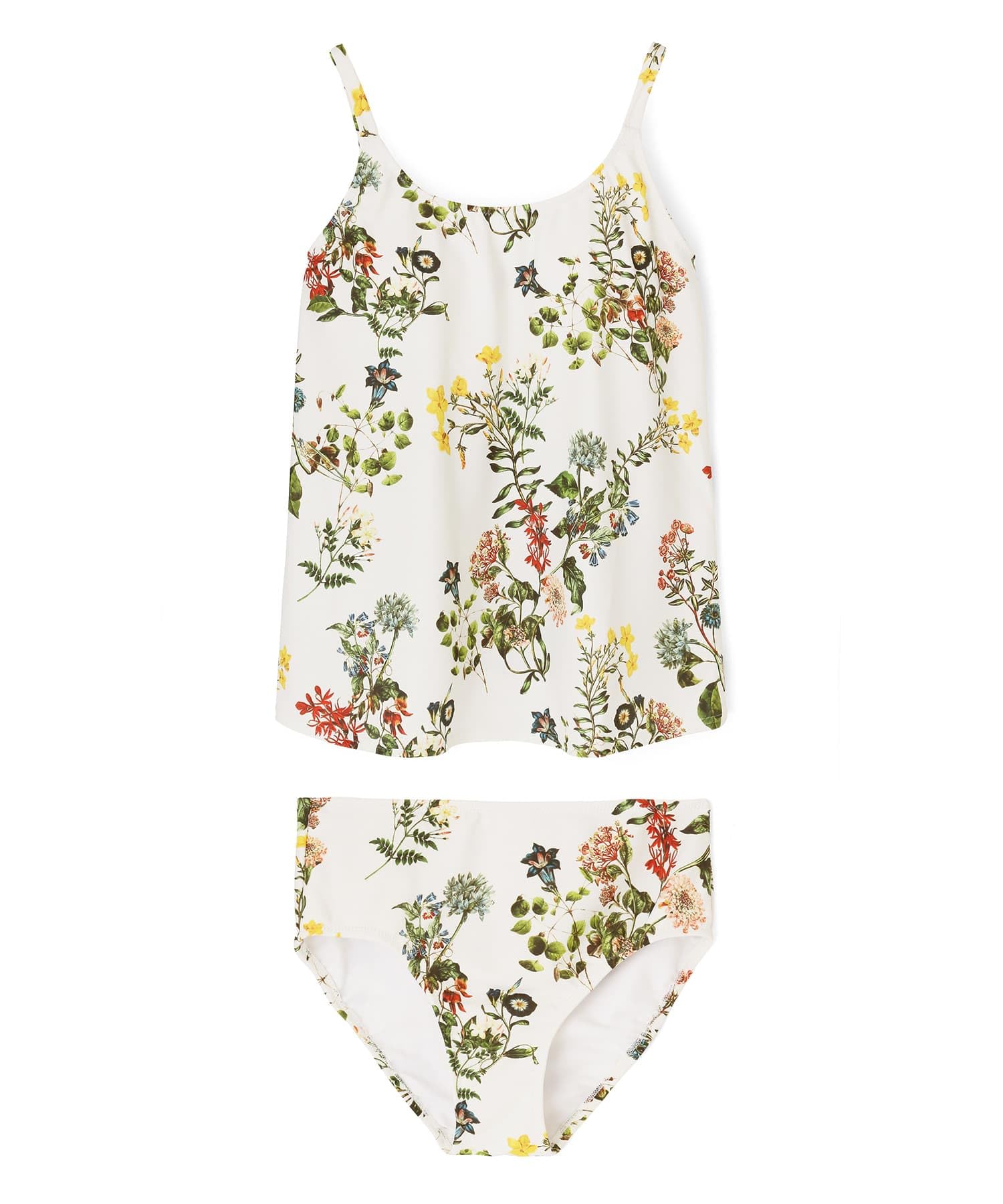 

Swimwear Tankini shoulder dress set White [Sanai Paradise] set, 3-piece [Coral veil] 55-58-5-8127, 55-58-5-8128 Women s белый