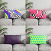 Home Decor Colorful Patterned Pillow Covers Suitable For Sofa Bedroom Car Pillow Cover Cushion Rectangular Back Cushion
