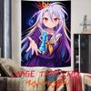 Anime No Game No Life Tapestry Bohemian Tarot Hippie Wall Hanging Dorm Kawaii Shiro Girl LARGE Wall Art for Bedroom Living Room