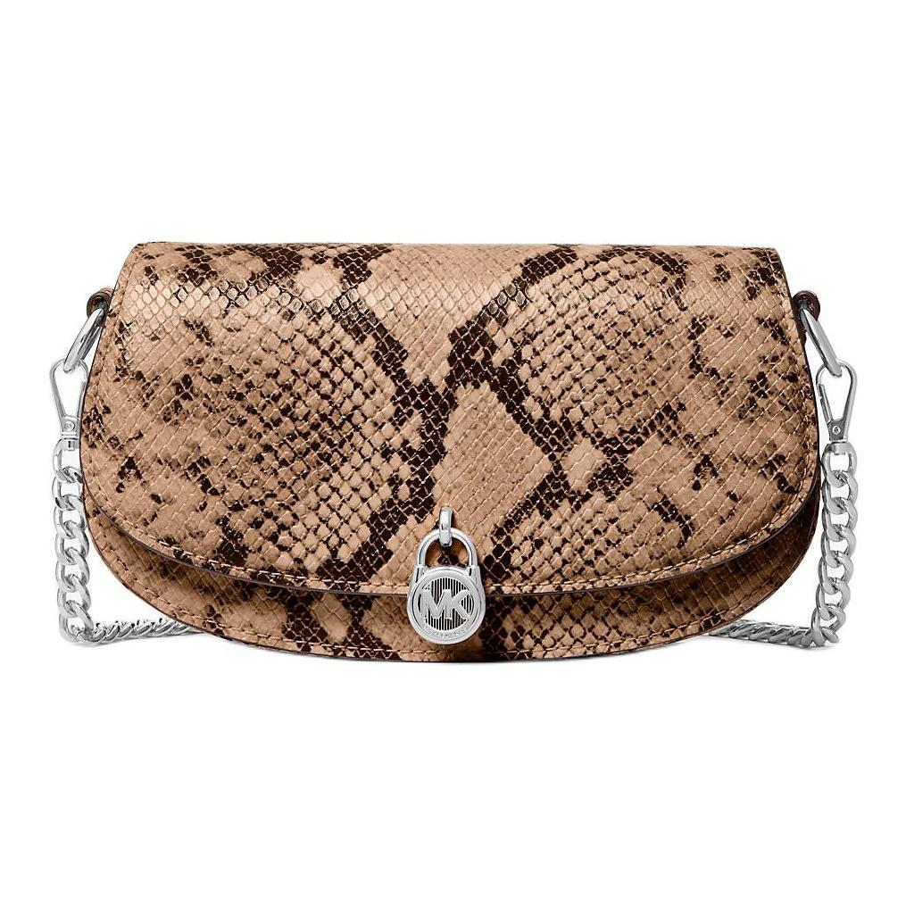 Michael Kors MK Mila Logo Classic PU Shoulder Bag Small Women bags Multicolor 35F5SIMC5G-DRIFTWOOD Box(Basic Set+Box)